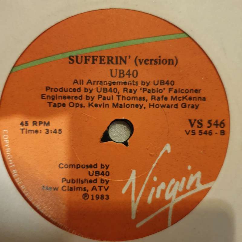 UB40  Red Red Wine - Vinyl 7" Record - Very-Good+ Quality (VG+)