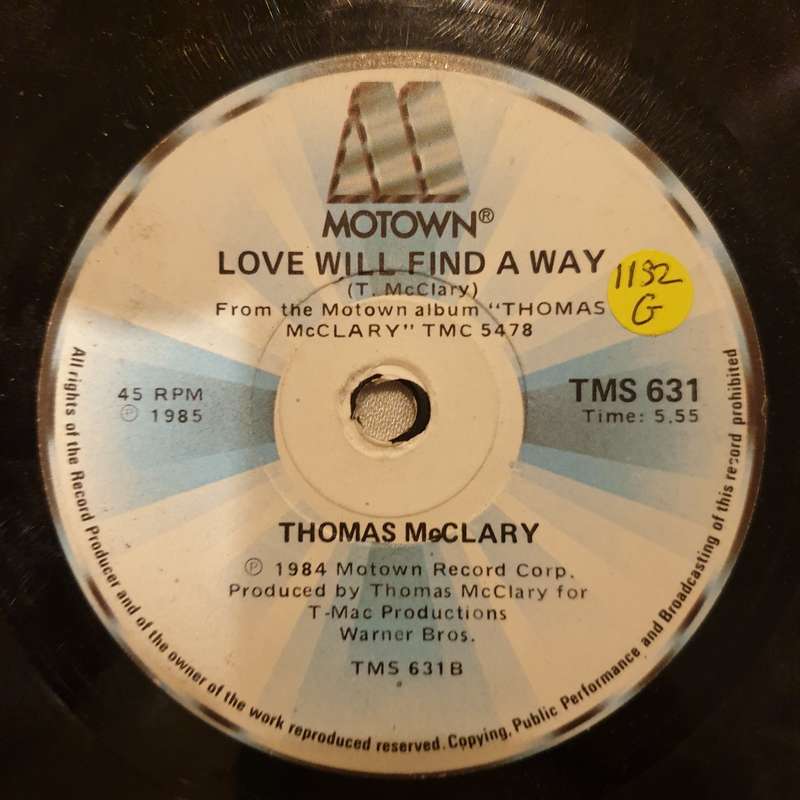 Thomas McClary  Thin Walls / Love Will Find A Way - Vinyl 7" Record - Good Quality (G)