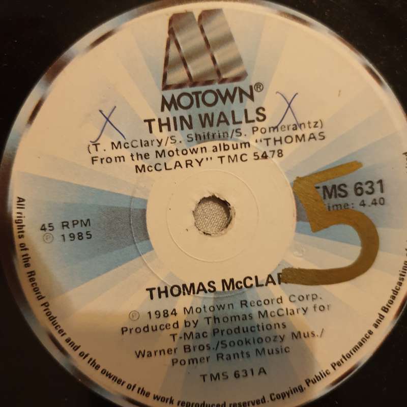 Thomas McClary  Thin Walls / Love Will Find A Way - Vinyl 7" Record - Good Quality (G)