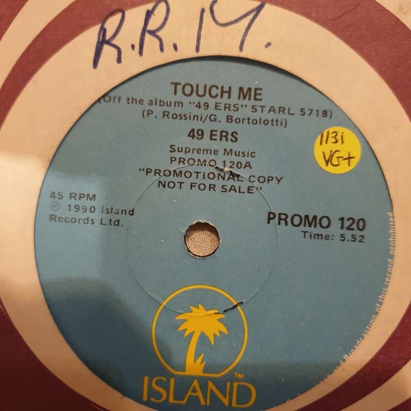 49ers  Touch Me - Vinyl 7" Record - Very-Good+ Quality (VG+)