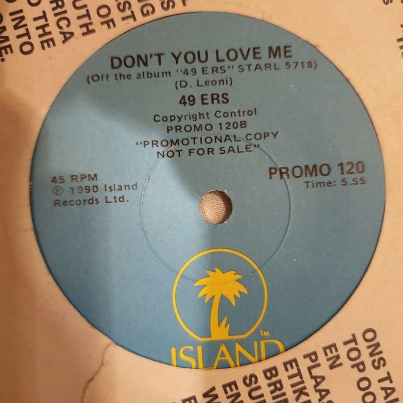 49ers  Touch Me - Vinyl 7" Record - Very-Good+ Quality (VG+)