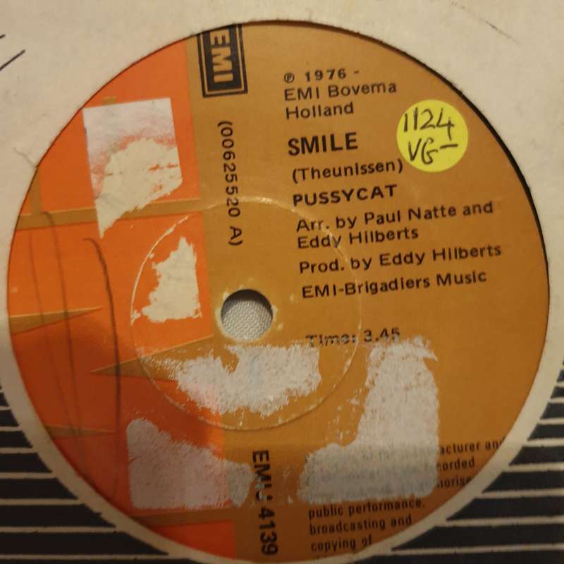 Pussycat  Smile - Vinyl 7" Record - Very-Good- Quality (VG-)