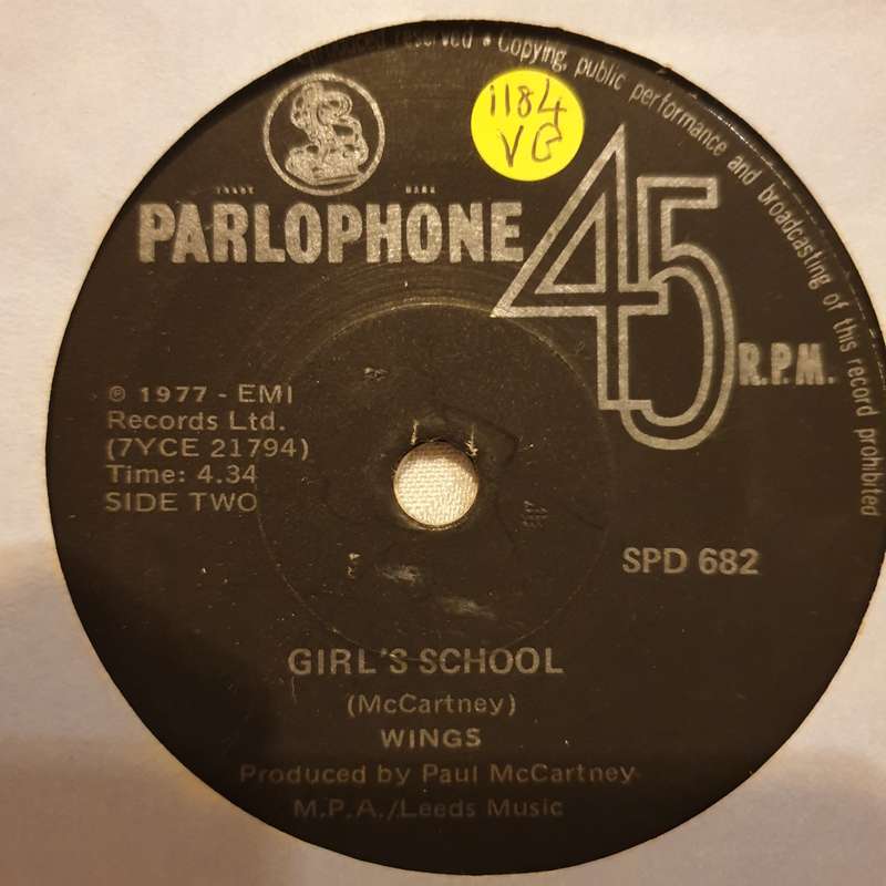 Wings (Paul McCartney)  Mull Of Kintyre  - Vinyl 7" Record - Opened  - Very-Good Quality (VG)