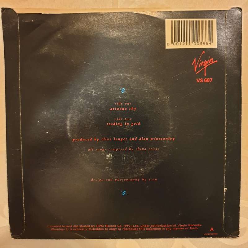 China Crisis  Arizona Sky - Vinyl 7" Record - Very-Good+ Quality (VG+)