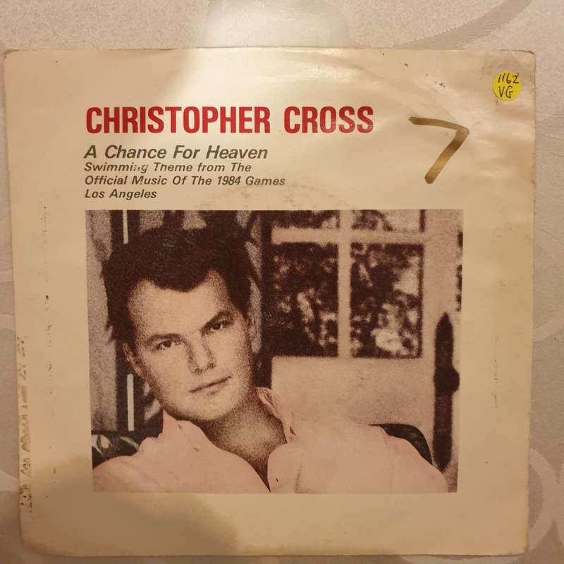Christopher Cross  A Chance For Heaven  - Vinyl 7" Record - Opened  - Very-Good Quality (VG)