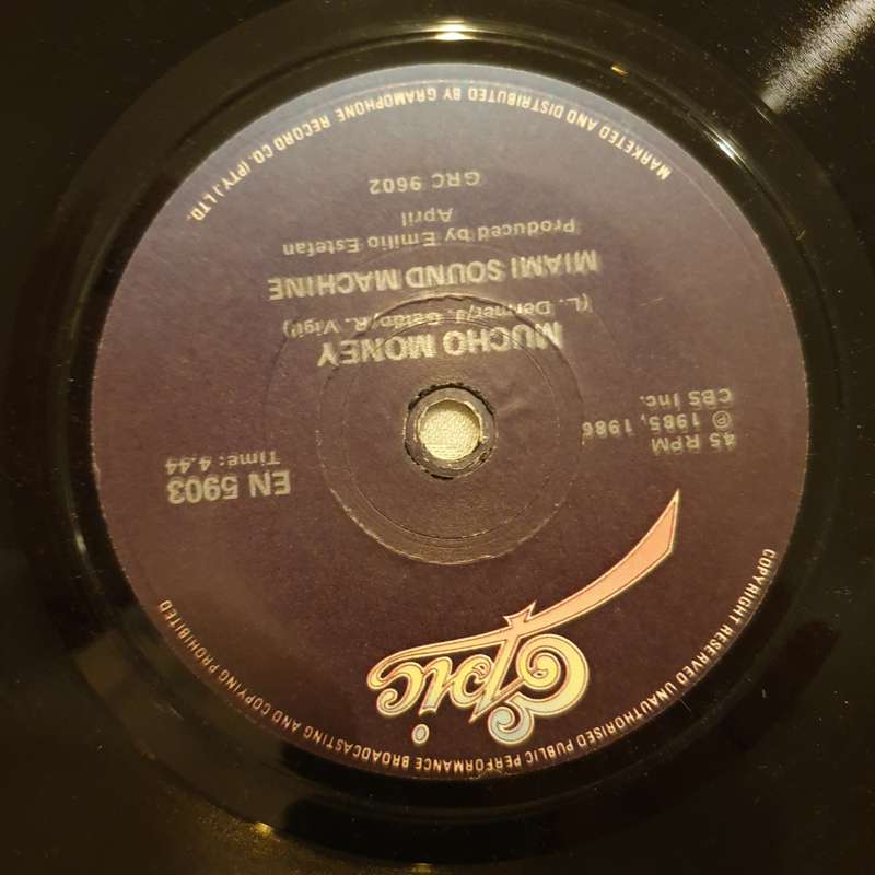 Miami Sound Machine  Conga! - Vinyl 7" Record - Very-Good+ Quality (VG+)