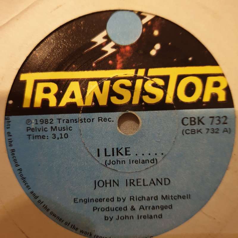 John Ireland  I Like  - Vinyl 7" Record - Opened  - Very-Good Quality (VG)