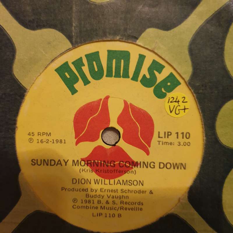 Dion Wiliamson - Why Me Lord - Vinyl 7" Record - Very-Good+ Quality (VG+)