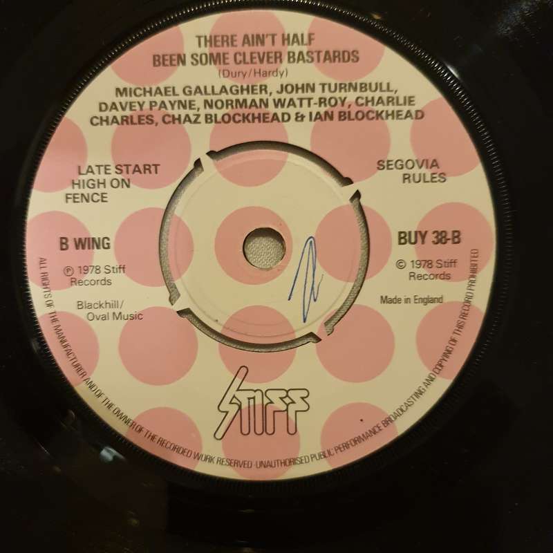 Ian Dury And The Blockheads  Hit Me With Your Rhythm Stick - Vinyl 7" Record - Very-Good+ Q...