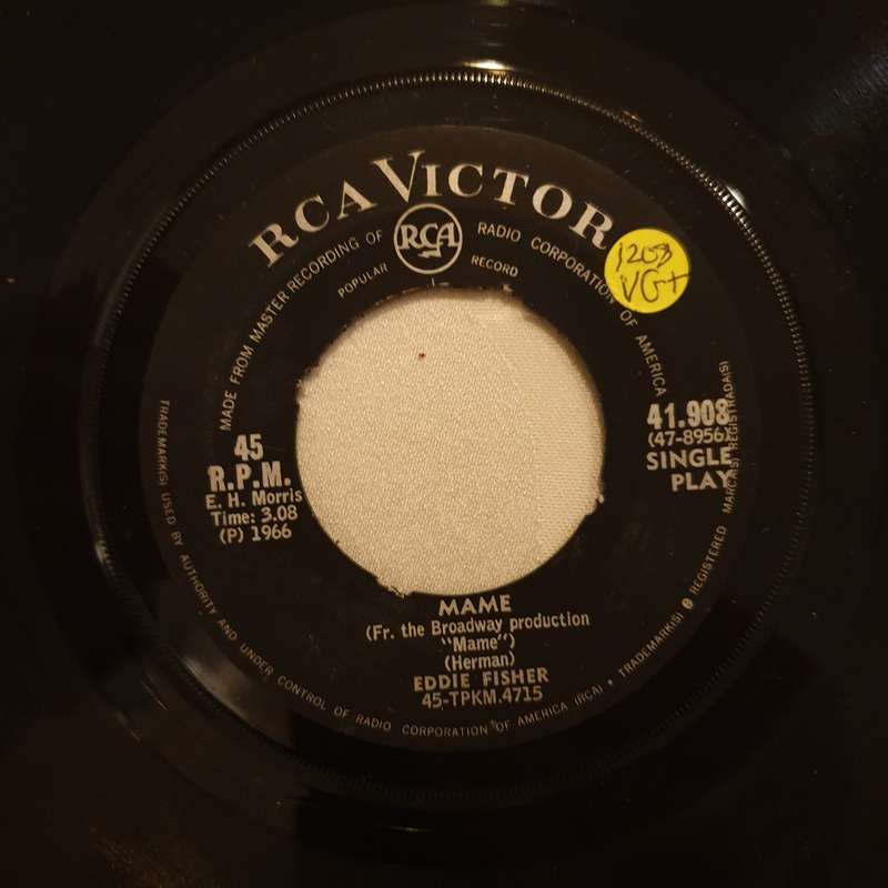 Eddie Fisher  Games That Lovers Play (Eine Ganze Nacht) - Vinyl 7" Record - Very-Good+ Qual...