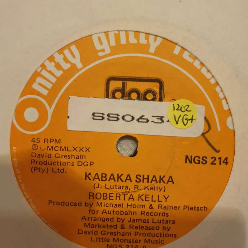 Roberta Kelly  Kabaka Shaka - Vinyl 7" Record - Very-Good+ Quality (VG+)