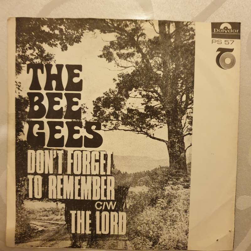 Bee Gees  Don't Forget To Remember  - Vinyl 7" Record - Opened  - Very-Good Quality (VG)