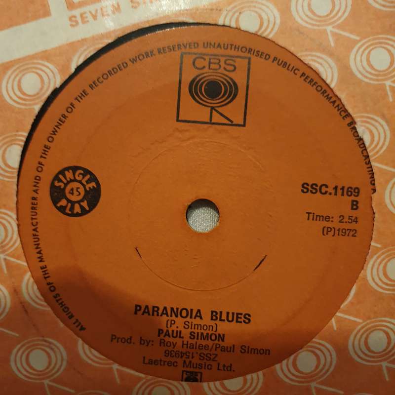 Paul Simon  Mother And Child Reunion - Vinyl 7" Record - Very-Good+ Quality (VG+)