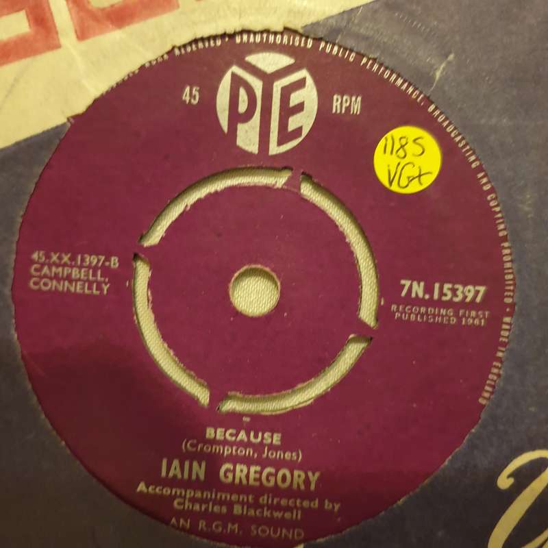 Iain Gregory  Can't You Hear The Beat Of A Broken Heart - Vinyl 7" Record - Very-Good+ Qual...