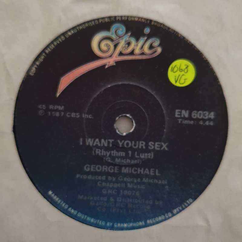 George Michael  I Want Your - Vinyl 7" Record - Opened  - Very-Good Quality (VG)