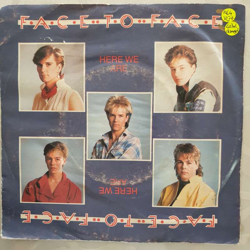 Face To Face  Here We Are- Vinyl 7" Record - Very-Good+ Quality (VG+)