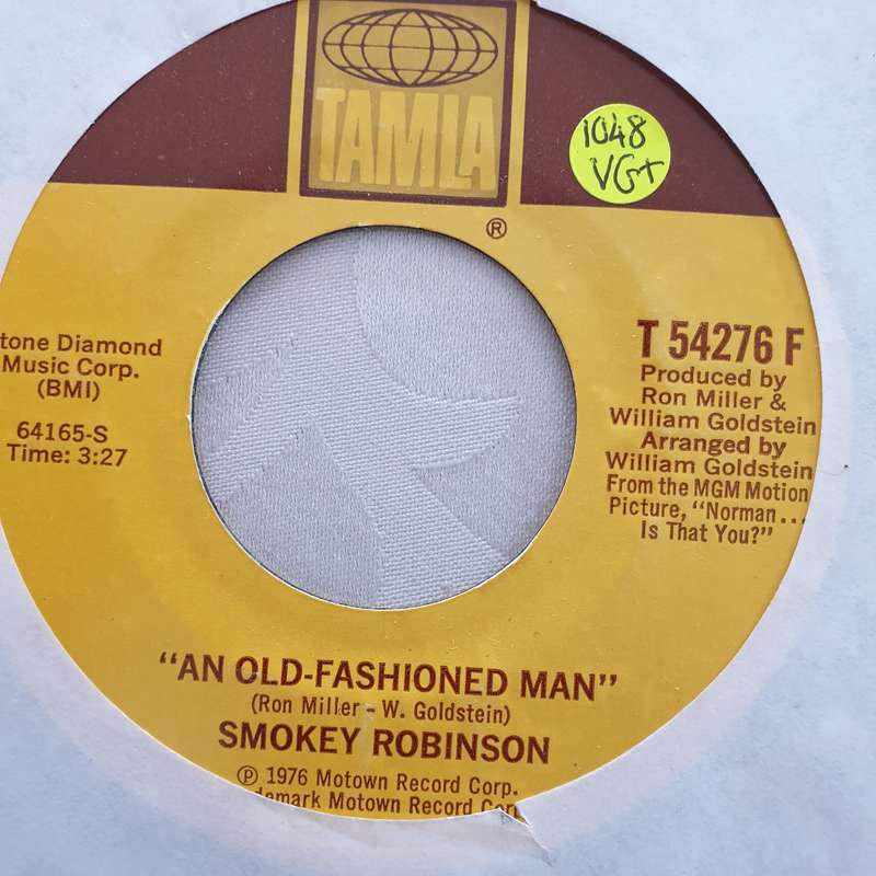 Smokey Robinson  Just Passing Through / An Old-Fashioned Man - Vinyl 7" Record - Very-Good+...