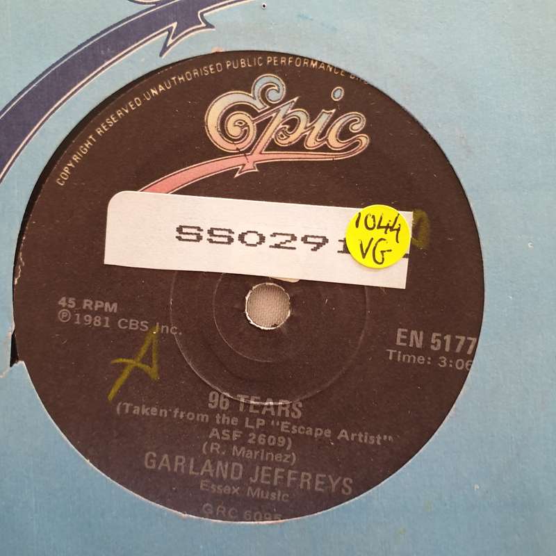 Garland Jeffreys  96 Tears - Vinyl 7" Record - Opened  - Very-Good Quality (VG)