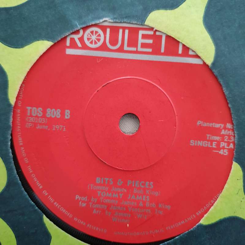 Tommy James  Draggin' The Line - Vinyl 7" Record - Opened  - Very-Good Quality (VG)