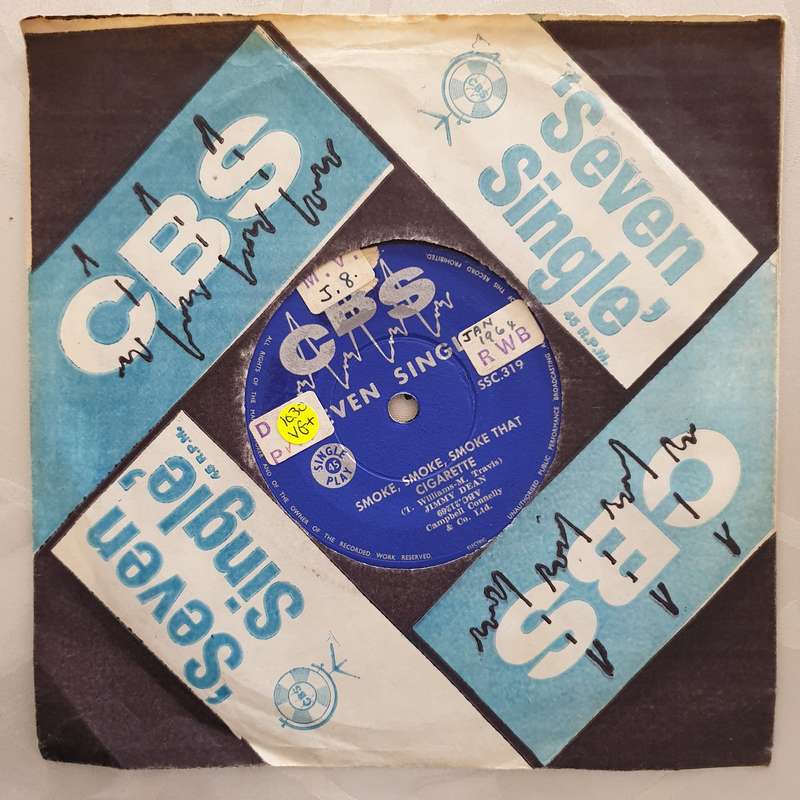 Jimmy Dean  Smoke / The Cajun Queen - Vinyl 7" Record - Very-Good+ Quality (VG+)