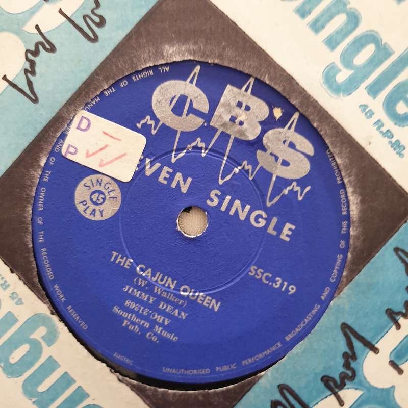 Jimmy Dean  Smoke / The Cajun Queen - Vinyl 7" Record - Very-Good+ Quality (VG+)