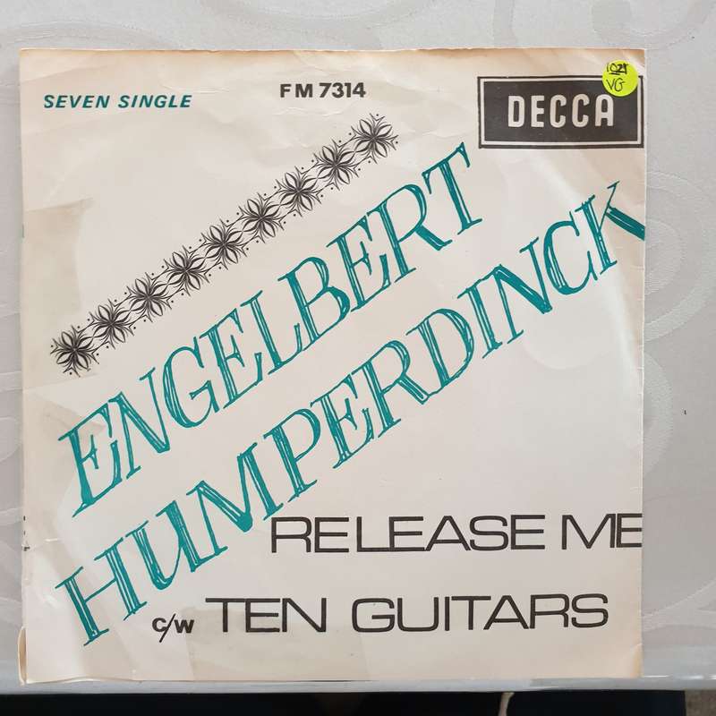 Engelbert Humperdinck  - Release Me - Vinyl 7" Record - Opened  - Very-Good Quality (VG)