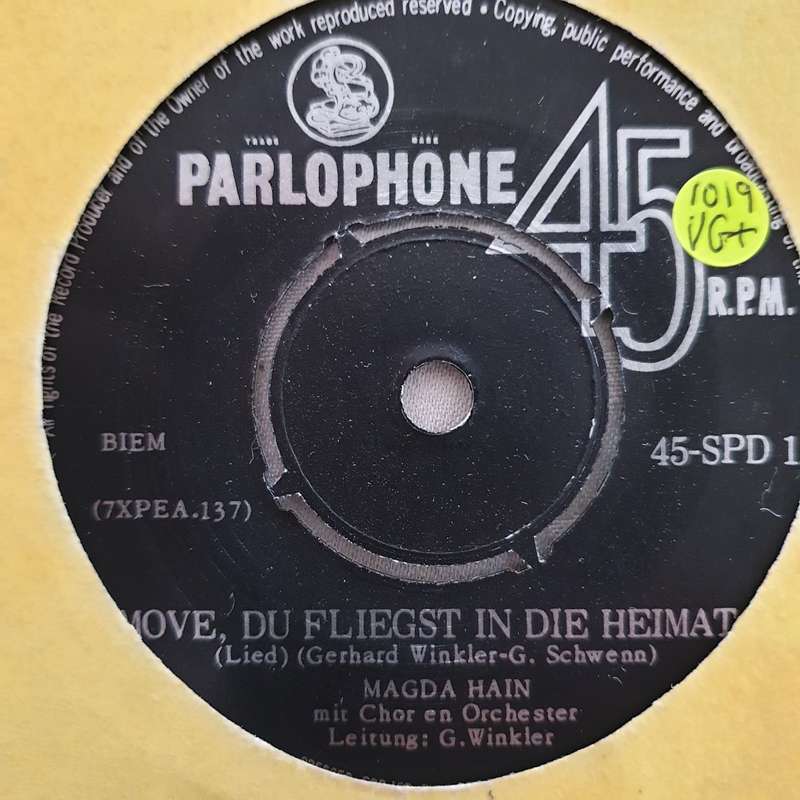 Magda Hain  Capri-Fischer / Move, Du Fliegst In Die Heimat! - Vinyl 7" Record - Very-Good+ ...