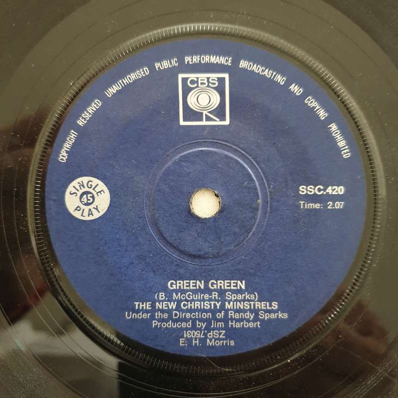 The New Christy Minstrels  Green, Green - Vinyl 7" Record - Good Quality (G)