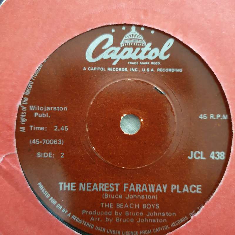 The Beach Boys  Cottonfields - Vinyl 7" Record - Very-Good- Quality (VG-)