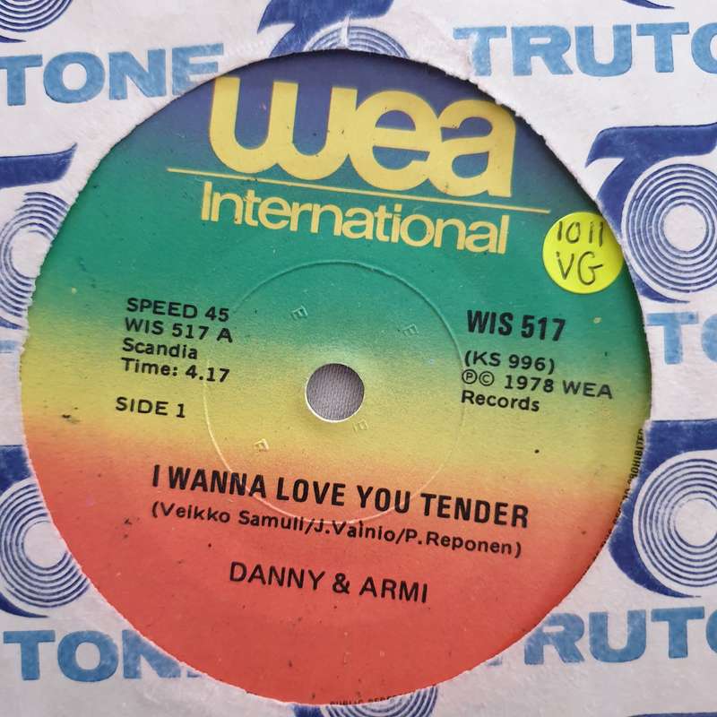 Danny & Armi - I Wanna Love you Tender - Vinyl 7" Record - Opened  - Very-Good Quality (VG)