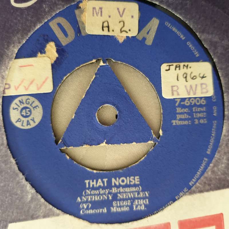 Anthony Newley  That Noise - Vinyl 7" Record - Very-Good+ Quality (VG+)