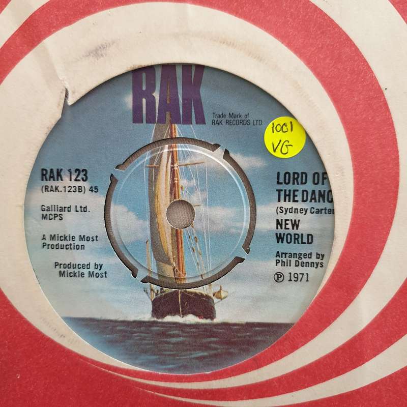 New World  Kara, Kara - Vinyl 7" Record - Opened  - Very-Good Quality (VG)