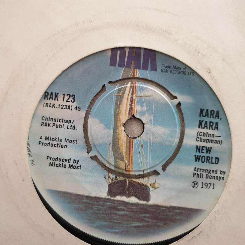 New World  Kara, Kara - Vinyl 7" Record - Opened  - Very-Good Quality (VG)