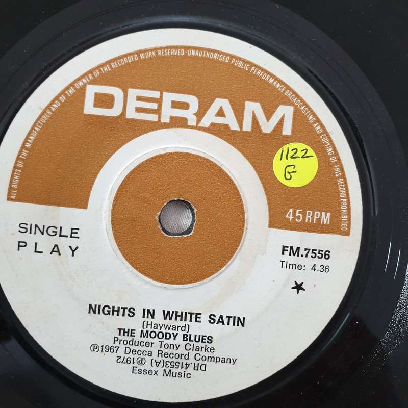 The Moody Blues  Nights In White Satin - Vinyl 7" Record - Good Quality (G)