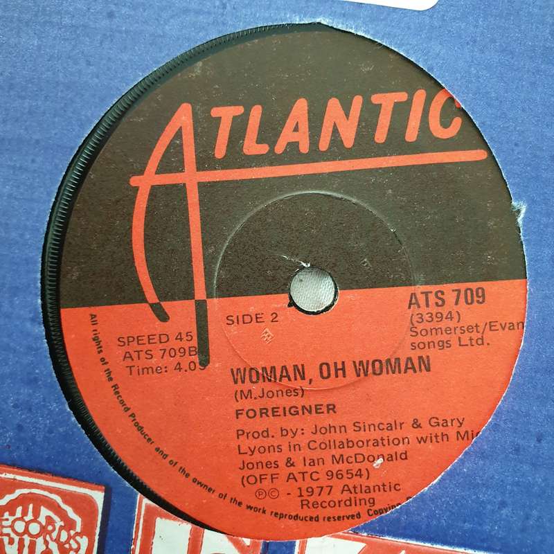 Foreigner  Feels Like The First Time - Vinyl 7" Record - Very-Good+ Quality (VG+)