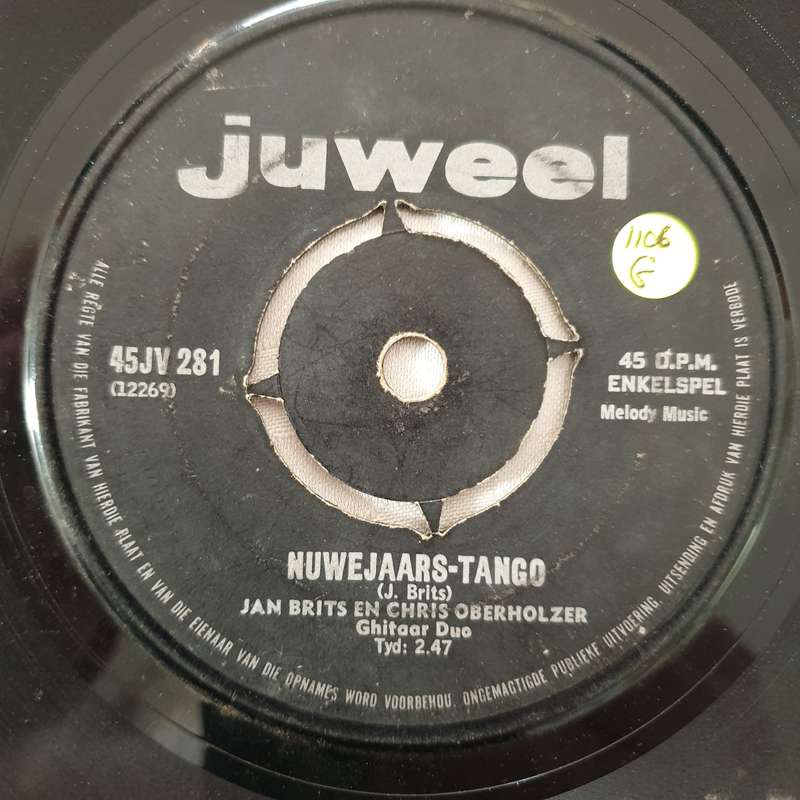 Jan Brits En Chris Oberholzer - Vinyl 7" Record - Good Quality (G)