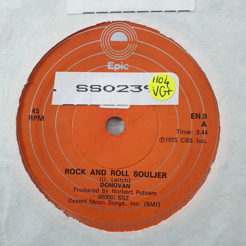 Donovan  Rock And Roll Souljer - Vinyl 7" Record - Very-Good+ Quality (VG+)