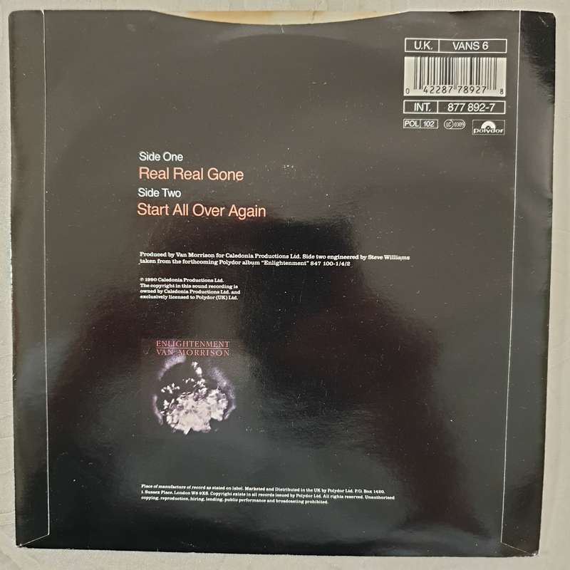 Van Morrison  Real Real Gone - Vinyl 7" Record - Very-Good+ Quality (VG+)