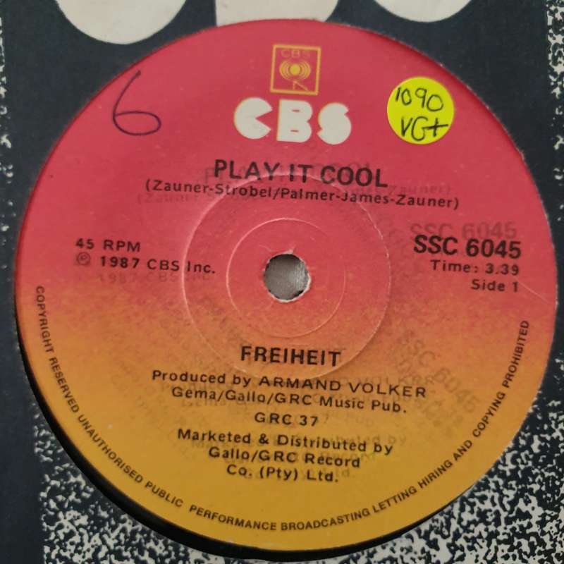 Freiheit  Play It Cool - Vinyl 7" Record - Very-Good+ Quality (VG+)
