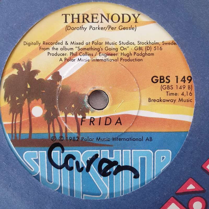 Frida  I Know There's Something Going On- Vinyl 7" Record - Very-Good- Quality (VG-)