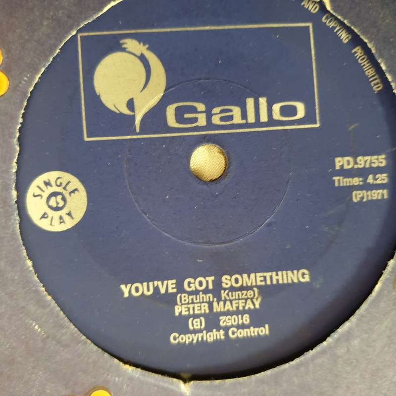 Peter Maffay  You / You've Got Something - Vinyl 7" Record - Very-Good+ Quality (VG+)