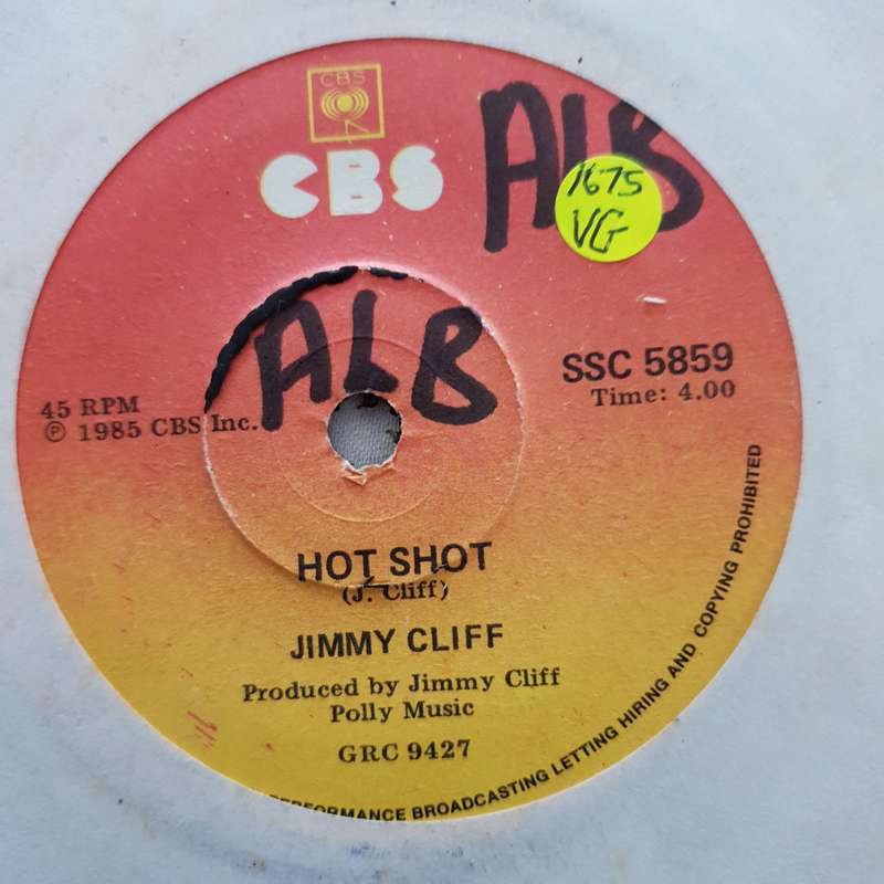 Jimmy Cliff  Hot Shot - Vinyl 7" Record - Opened  - Very-Good Quality (VG)