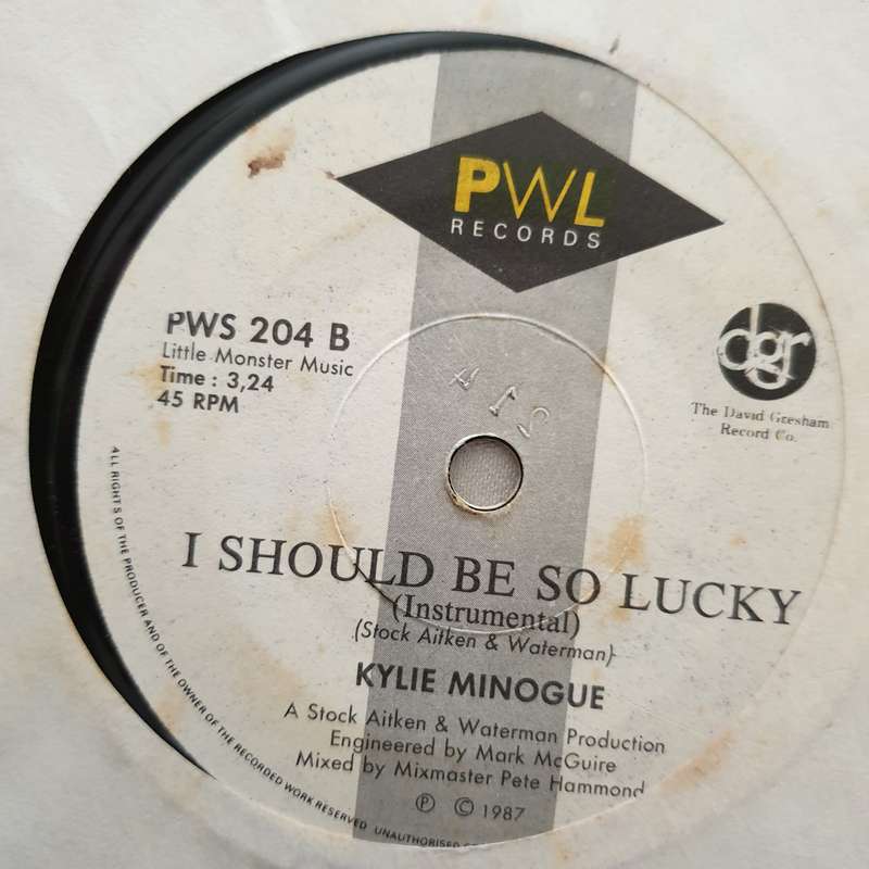 Kylie Minogue  I Should Be So Lucky - Vinyl 7" Record - Opened  - Very-Good Quality (VG)