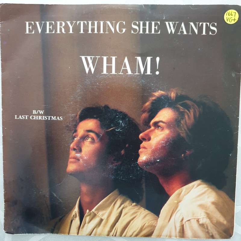 Wham!  Everything She Wants - Vinyl 7" Record - Very-Good+ Quality (VG+)