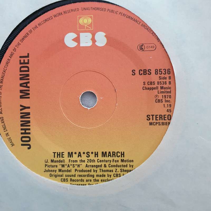 The Mash  Theme From M*A*S*H (Suicide Is Painless) - Vinyl 7" Record - Opened  - Very-Good ...
