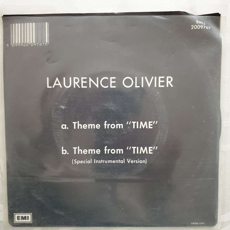 Laurence Olivier  The Theme From 'Time' The Musical - Vinyl 7" Record - Very-Good+ Quality ...