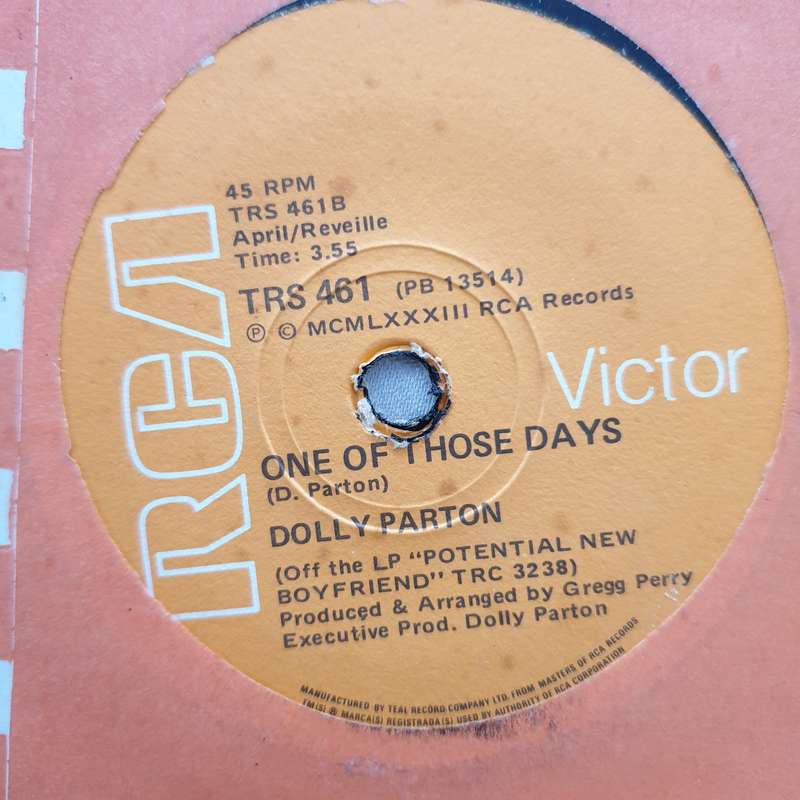 Dolly Parton  Potential New Boyfriend - Vinyl 7" Record - Opened  - Very-Good Quality (VG)