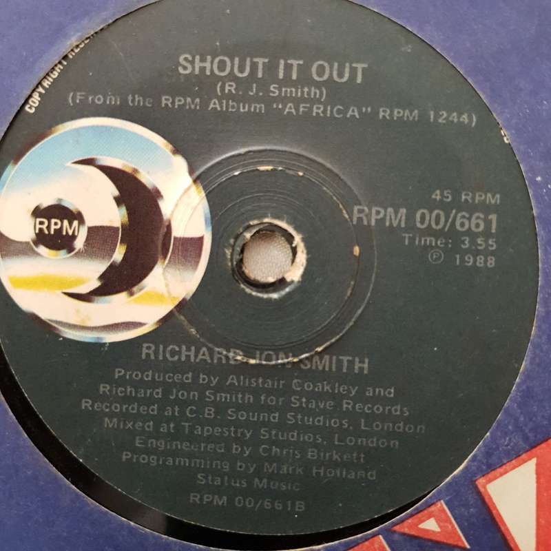 Richard Jon Smith - Meadowlands - Vinyl 7" Record - Opened  - Good+ Quality (G+)