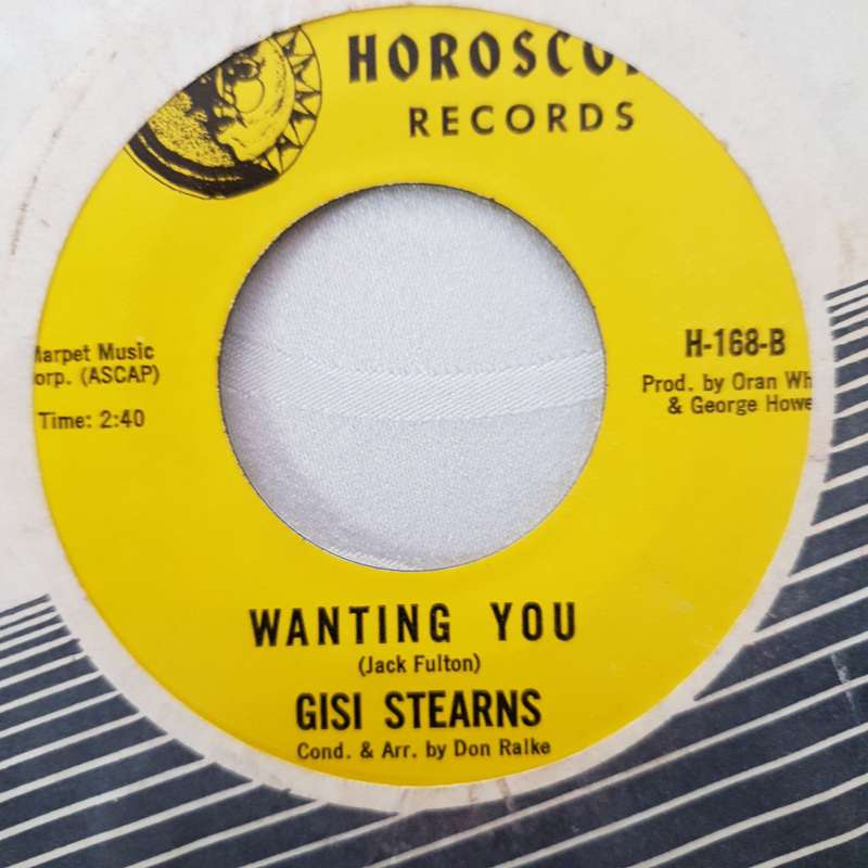 Gisi Stearns - The Lips of a Stranger - Vinyl 7" Record - Very-Good+ Quality (VG+)