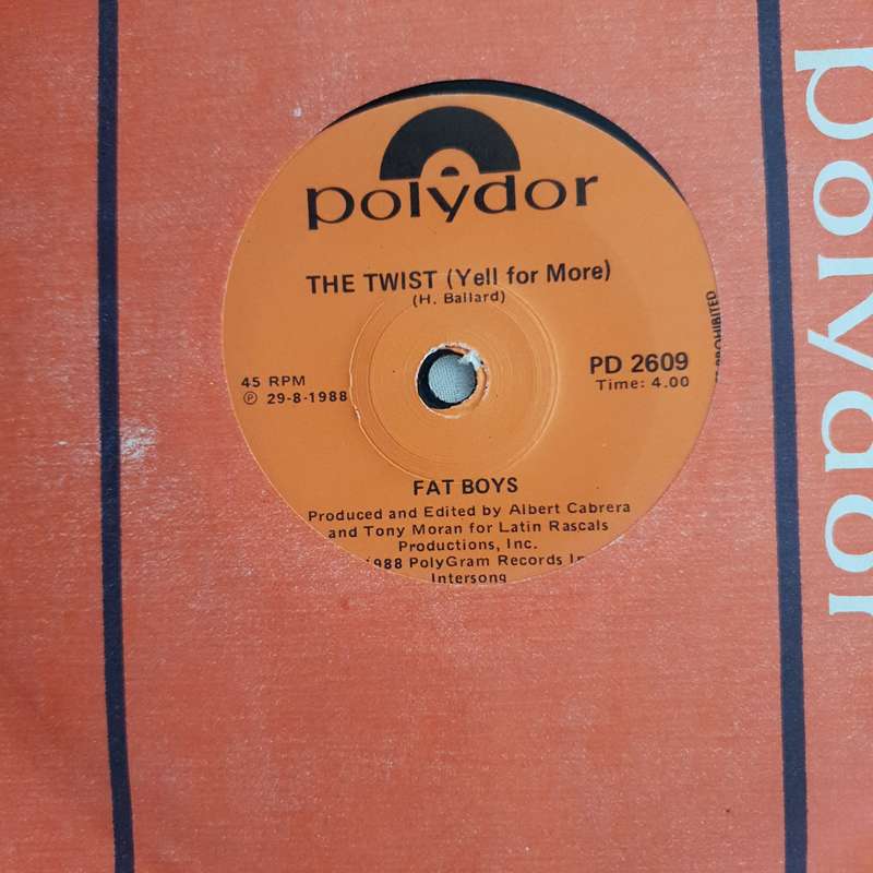 Fat Boys  The Twist - Vinyl 7" Record - Very-Good+ Quality (VG+)